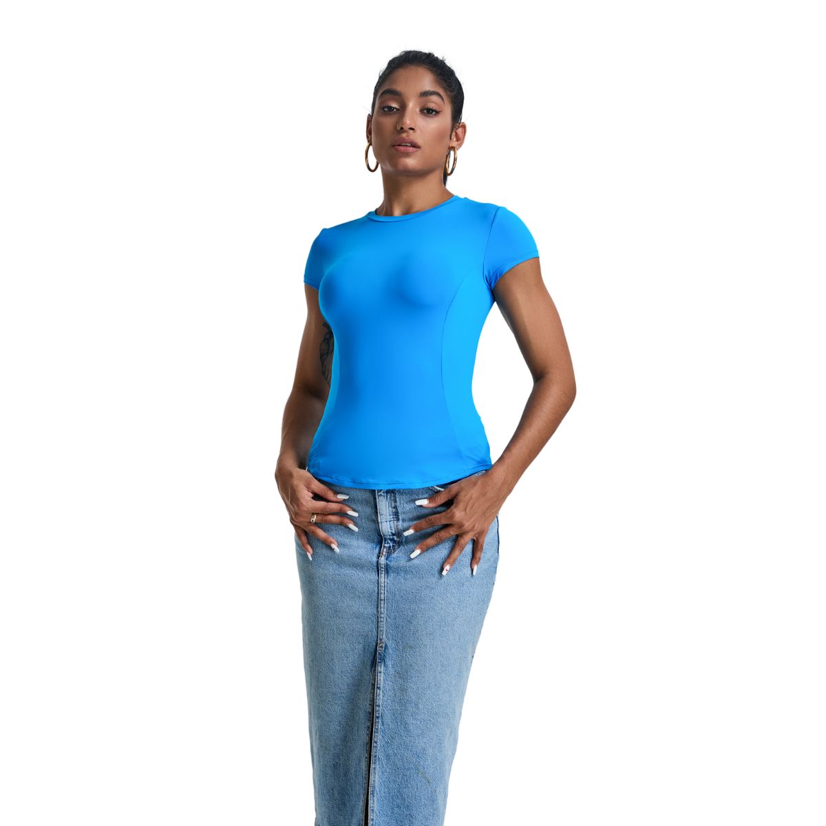 Quick-Dry Slim Fit Crewneck Tee