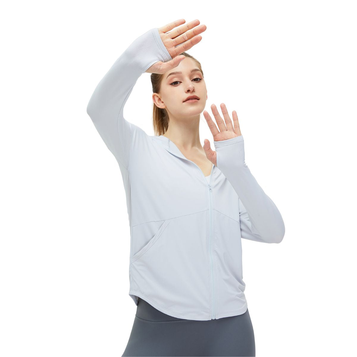 Hooded Full-Zip UV-Protective Jacket