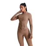 Women's Solid Color Full-Zip Jacket