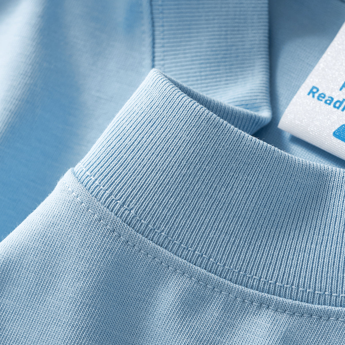 Solid Color Crew Neck Basic Tee 7.2oz