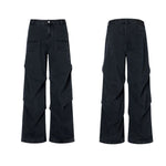 Vaqueros oversize con pliegues laterales