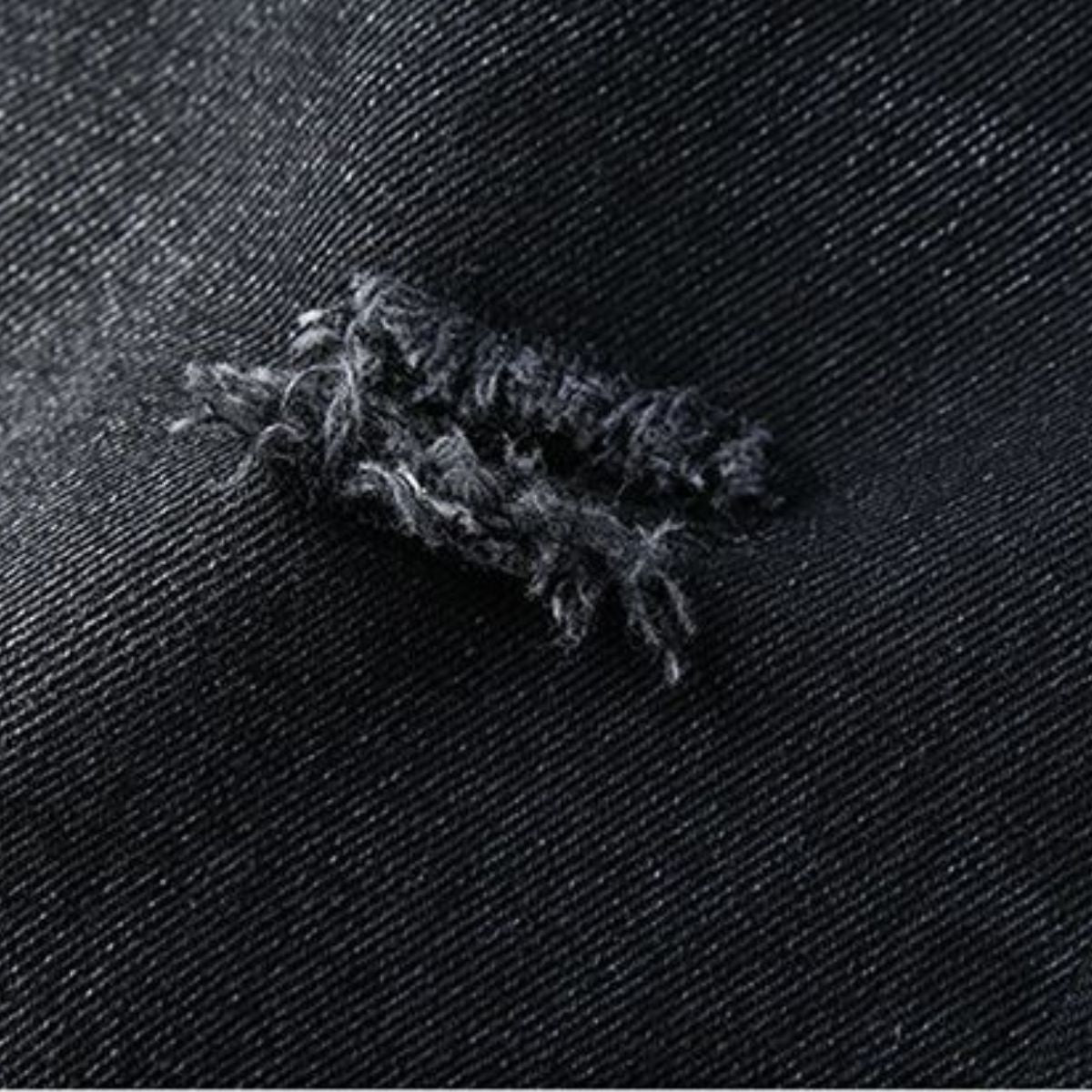 Star Applique Ombre-Faded Ripped Jeans