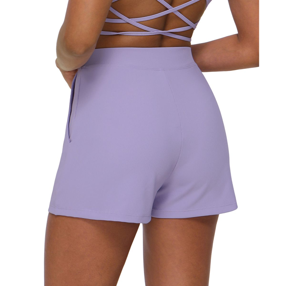 Women's Relaxed-Fit Ribbed Shorts