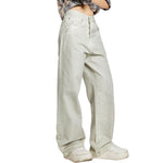 Risen Jeans Distressed Dirty White Denim Jeans