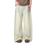 Vaqueros oversize de mezclilla lavados con lavado pesado