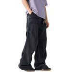 Vaqueros oversize con pliegues laterales