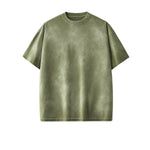 Camiseta holgada de algodón pintado de 8.4 oz