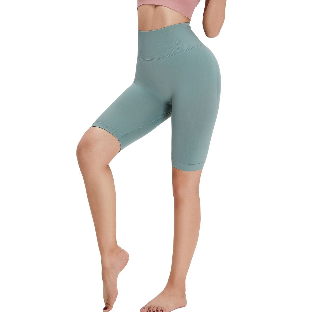 Seamless Butt-Lift Mid-Thigh Leggings