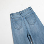 Risen Jeans Pearl-Beaded Frog Closure Jeans with Cut-Outs
