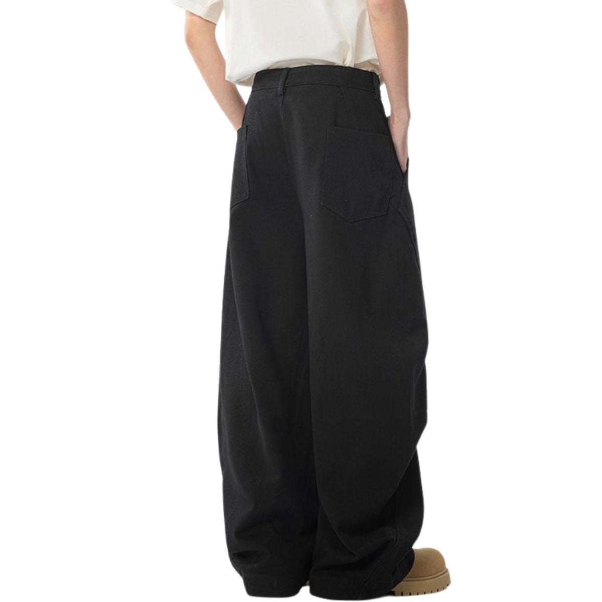 Unisex Summer Barrel Leg Cotton Trousers