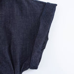 Vestido midi de mezclilla con botones delanteros y manga corta