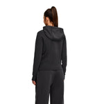 Sudadera con capucha y cierre completo, de color liso y corte holgado