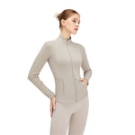 Solid Color Tailored Fit Full-Zip Jacket