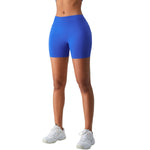 Solid Color V Waist Yoga Shorts