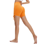 Solid Color Butt-Lift Ruched Shorts