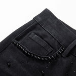 Risen Jeans Patchwork Floral-Embroidered Sequined Bootcut Jeans