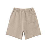 Stone-Wash Raw-Hem Shorts
