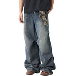 Vaqueros oversize con pliegues laterales