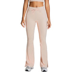 Drawstring Split-Hem Flare Leggings