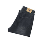 Star Applique Ombre-Faded Ripped Jeans