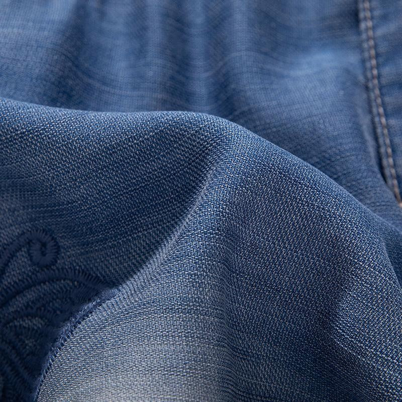 Risen Jeans Butterfly Floral Embroidered Cut-Outs Ombré Jeans