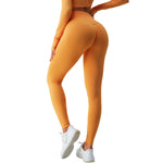 Women's Solid Color Crossover Leggings