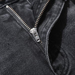 Risen Jeans Pearl-Embellished Embroidery Cut-Out Whisker Jeans