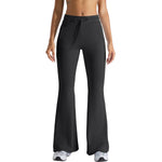Drawstring-Waist Flare Workout Pants