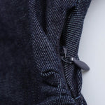 Vestido midi de mezclilla con botones delanteros y manga corta