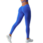 Solid Color V Waist Yoga Leggings