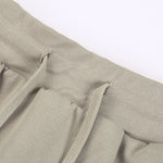 Minifalda pantalón de corte A de color liso