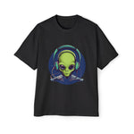 Alien With Headphones Graphic Tee-INNBLAC Fashion Apparel