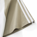 Raglan Sleeve Mesh Panel Sporty Tee
