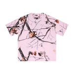 Nature Branch Print Pink Camo Short Sleeve Tee