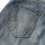 Wrinkle Wash Retro Ripped Baggy Jeans