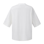 Washed Raw-Edge Pocket Clean Fit Crew Neck Tee