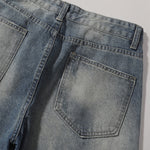 Faded Wash Vintage Relaxed Wide Leg Denim Jeans