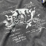 Camiseta sin mangas con gráfico de bordes sin rematar estilo streetwear vintage