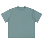 Relaxed Fit Boxy Solid Color Minimal Tee