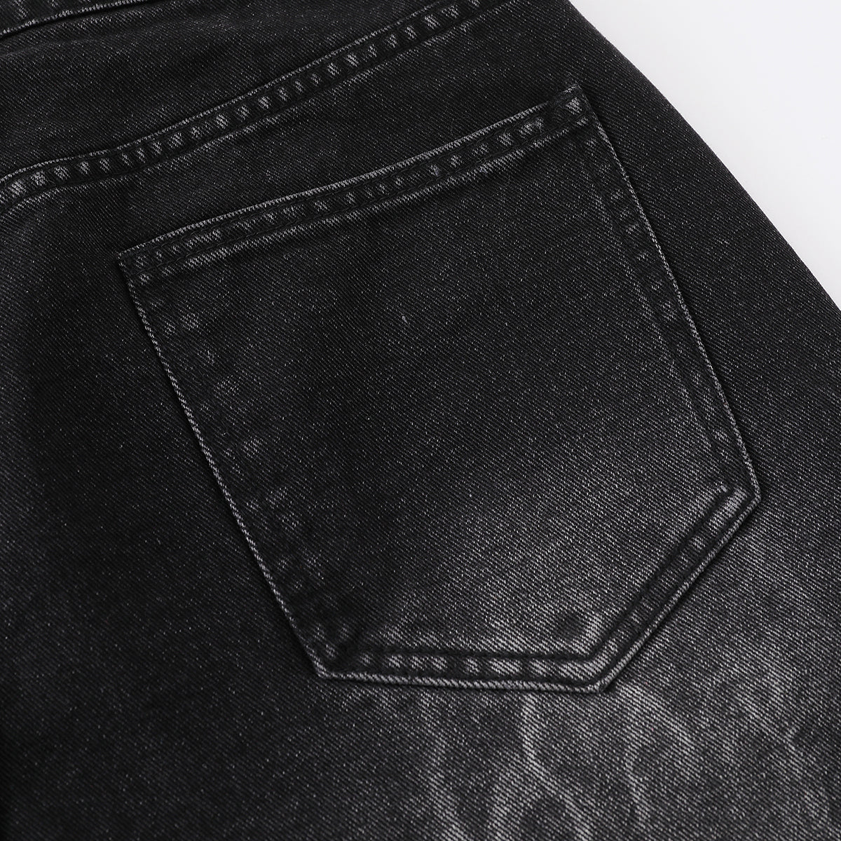 Ripped Patchwork Plaid Denim Bermuda Shorts