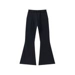 Women's Pleated Flared Plush Trousers
