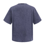 Oversized Street Style Vintage Faded Cotton T-Shirt