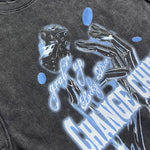 Distressed Graphic Back-Seam Muscle Tank