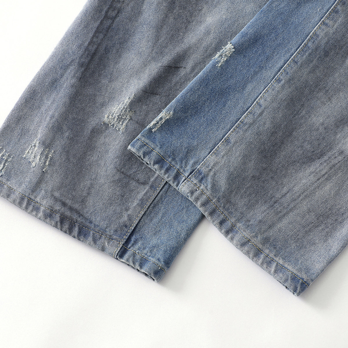 Paint Splatter Distressed Baggy Denim Pants