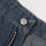 Bermudas vaqueras rasgadas con parches de camuflaje