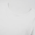Women's Solid-Color Boat-Neck Cotton T-Shirt 210gsm