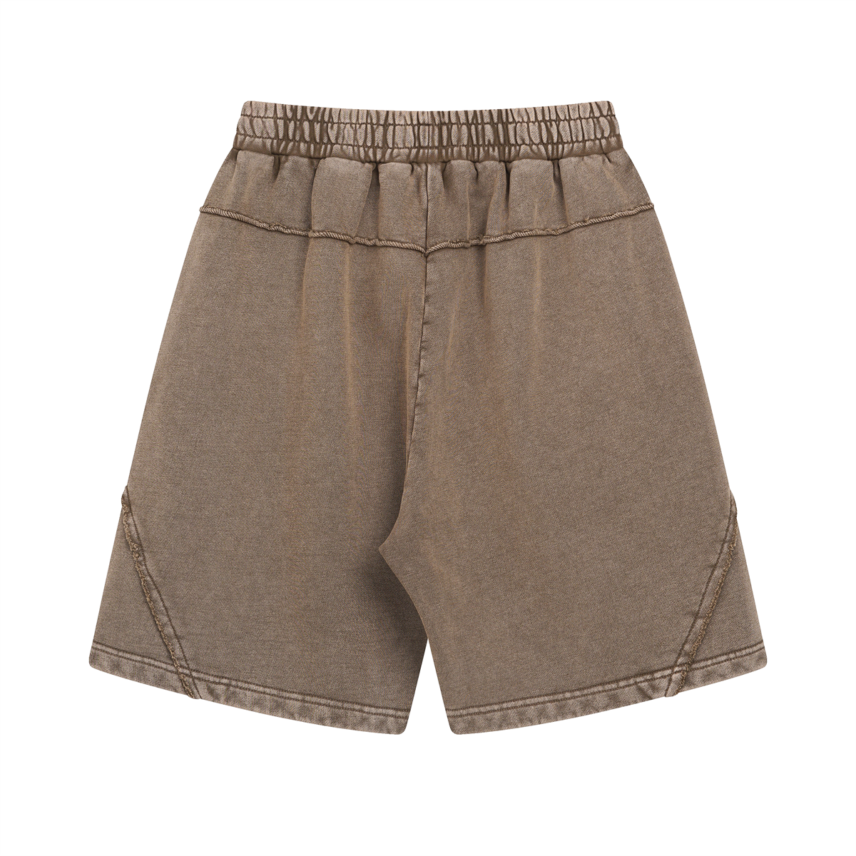 Pantalones cortos vintage holgados con parches