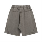 Pantalones cortos vintage holgados con parches