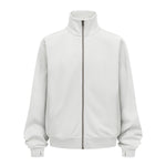 Minimalist Stand Collar Zip Up Sweatshirt