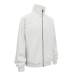 Minimalist Stand Collar Zip Up Sweatshirt